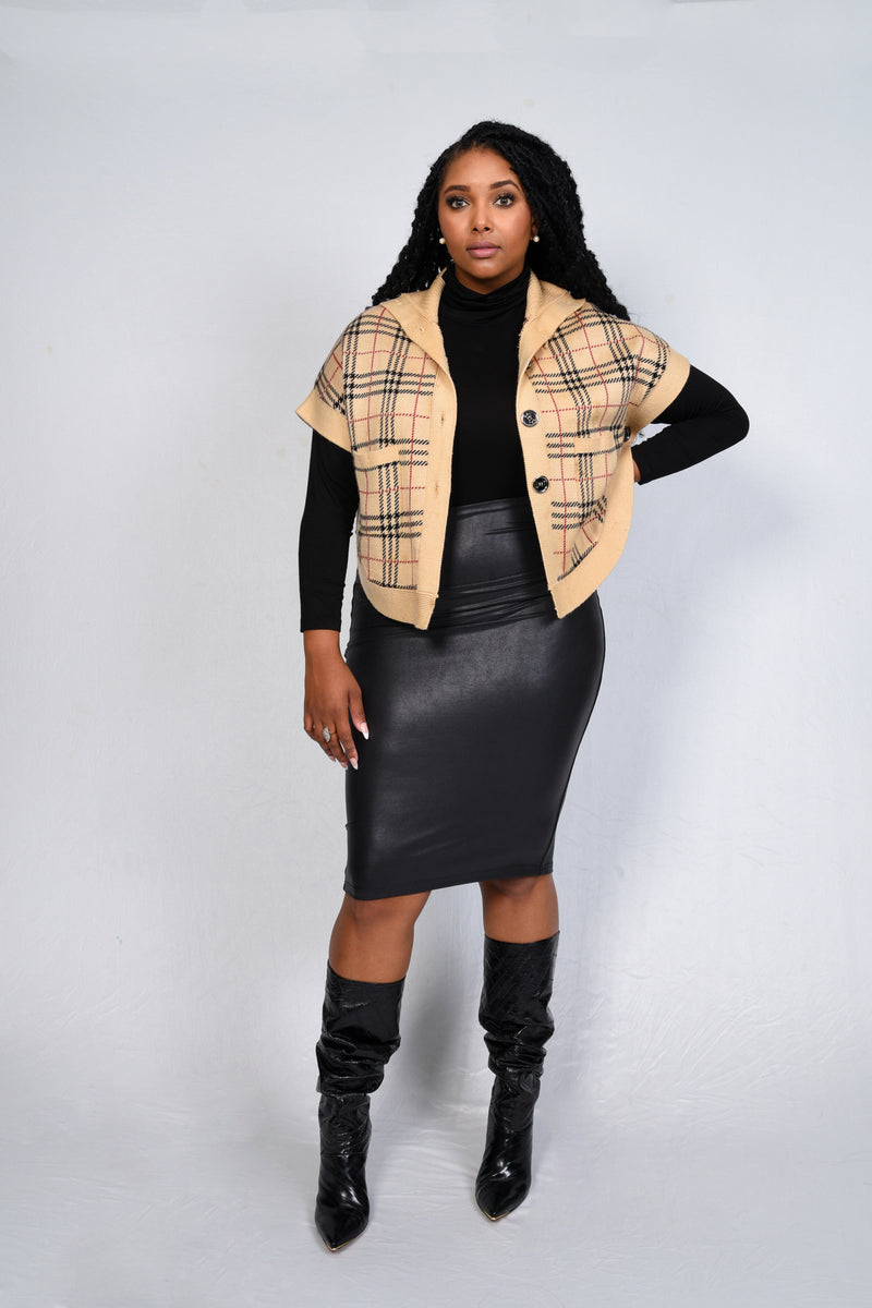 Fendi & Spanx - Sweater & Faux Leather Skirt – Curvy Encore