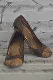 CL - Brown Snakeskin Heel - Size