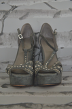 Vince Camuto - Gray Wedge Sandal - Size 10