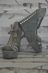 Vince Camuto - Gray Wedge Sandal - Size 10