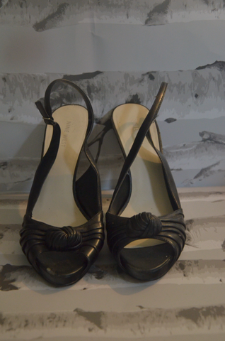 Nine West - Black Leather Heels - Size 9