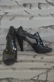 Nine West - Black Shiny Heels - Size 10