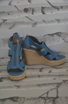 MODA - Denim Wedge Heel - Size 9.5