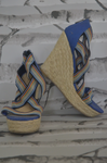 Chinese Laundry - Denim & Multicolor Wedge - Size 10