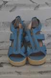 MODA - Denim Wedge Heel - Size 9.5